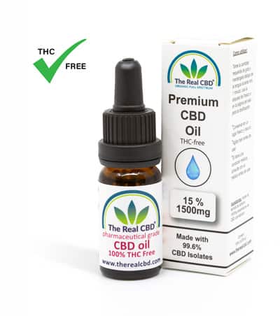 15% CBD oil no THC-The Real CBD-UK-Denmark-Spain-Germany